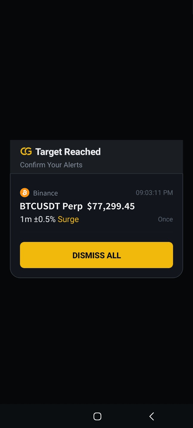 Alert Screen