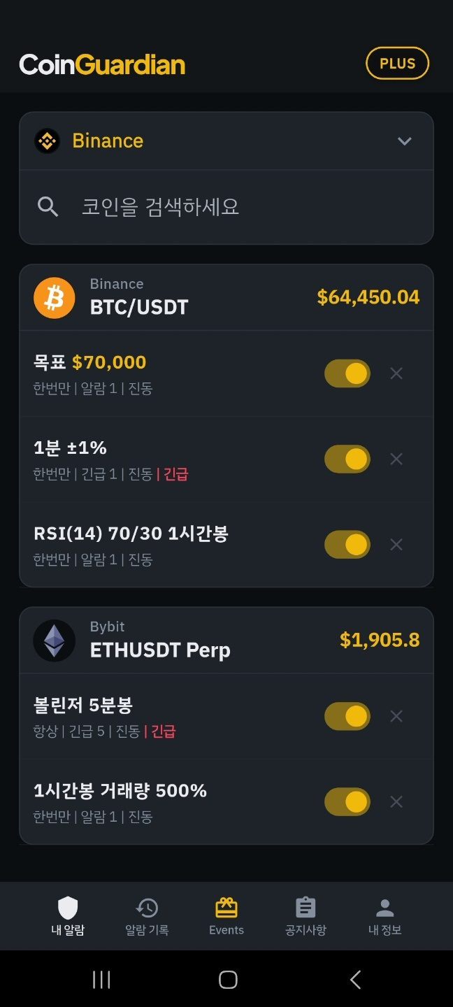 실시간 감시 화면